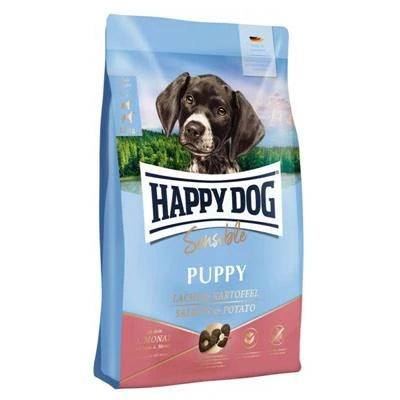 MANGIME SECCO CANI HAPPYDOG SENSIBLE PUPPY SALMONE/PATATE KG 10