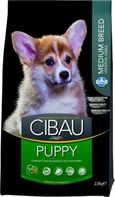 MANGIME SECCO PER CANI CIBAU MEDIUM PUPPY KG 2,5