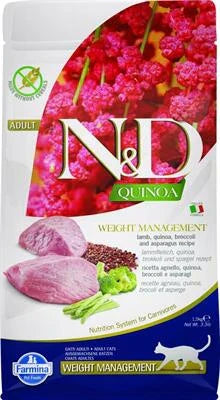 MANGIME SECCO PER GATTI ND CAT QUINOA WEIGHT MANAGEMENT AGNELLO/BROCCOLI/ASPARAGI KG 1,5