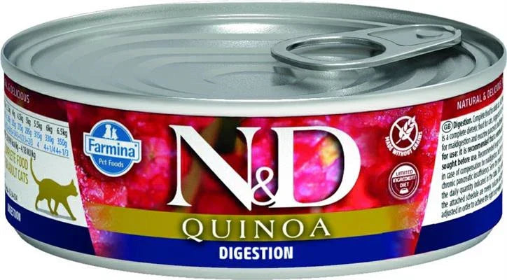 Cibo Umido Per Gatti ND UM CAT QUINOA DIGESTION GR 80