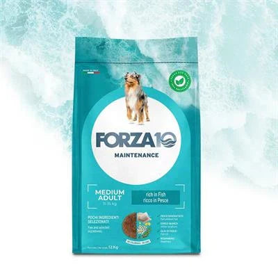 MANGIME SECCO  CANI FORZA 10 MEDIUM MANTENIMENTO PESCE KG 12 NEW