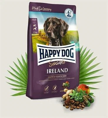 MANGIME SECCO  CANI HAPPYDOG IRLAND SALMONE/CONIGLIO KG 4