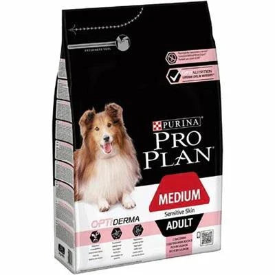 MANGIME SECCO  CANI PRO PLAN DOG MEDIUM SENSITIVE SKIN KG 3