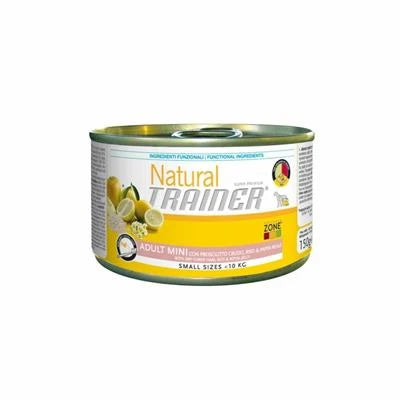 mangime umido per cani TRAINER UM MINI PROSCIUTTO/RISO GR 150