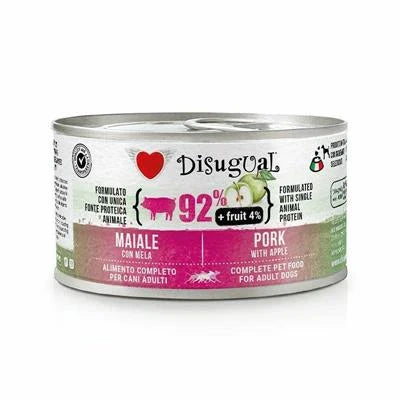 mangime umido per cani DISUGUAL FRUIT MAIALE/MELA GR 150