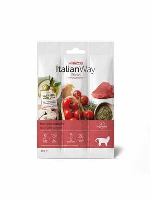 snack Per Gatti ITALIAN WAY CAT MANZO/ZENZERO GR 15