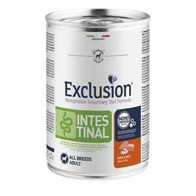 mangime umido per cani EXCLUSION UM INTESTINAL MAIALE/RISO GR 400