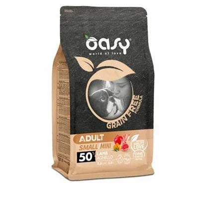 MANGIME SECCO PER CANI OASY DOG GRAIN FREE MINI AGNELLO KG 2,5
