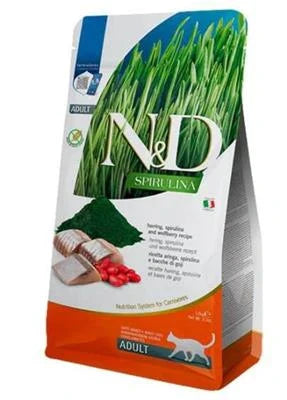 MANGIME SECCO PER GATTI ND CAT SPIRULINA KITTEN ARINGA GR 300