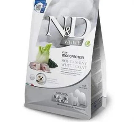 MANGIME SECCO PER CANI ND DOG WHITE MEDIUM/MAXI SPIGOLA KG 7