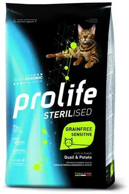MANGIME SECCO PER GATTI PROLIFE CAT STERILIZED GF QUAGLIA/PATATE KG 7